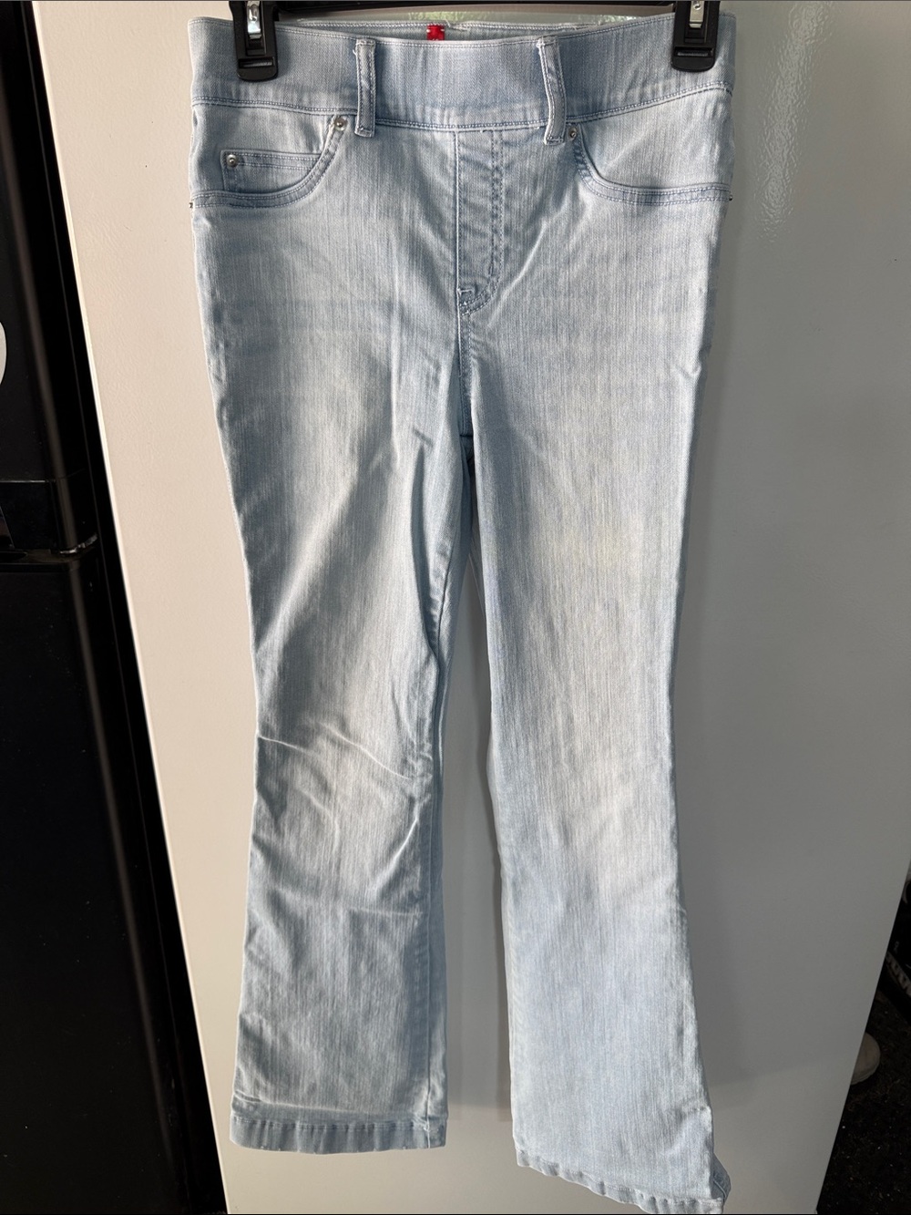 SPANX Light Blue Flare Wide-Leg Jeans